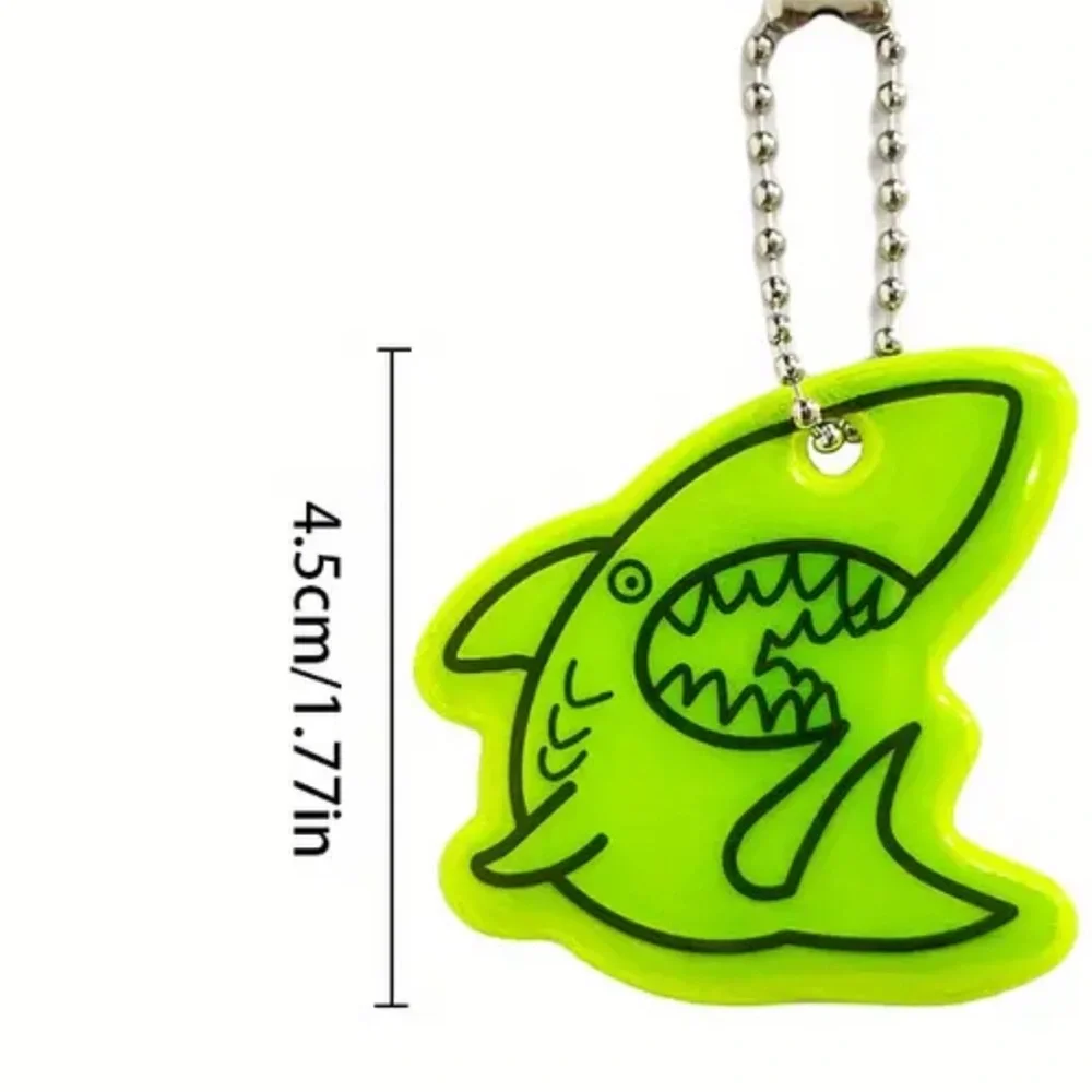New Reflective Neon  Shark Keychains ( 2 )